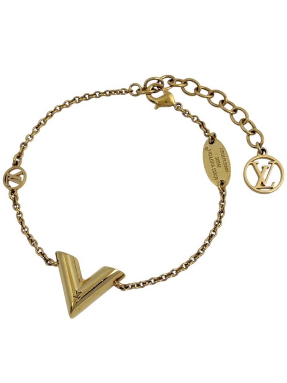 Louis Vuitton Bracelet Essential V Gold Plated